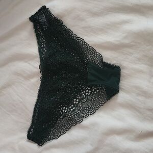 NWOT Freya Forest Green Lace Panties